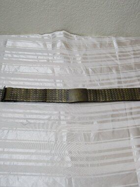 Vintage Wide Bronze Metal Scale Belt Adjustable Statement Waist Belt Edgy Boho